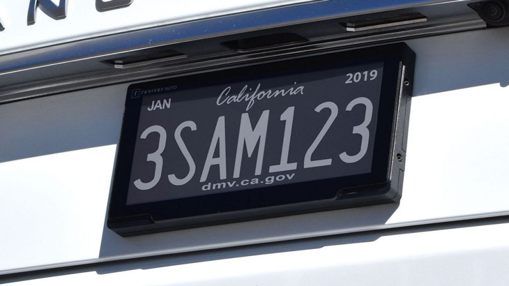 E Paper License Plates Now Street-Legal in California